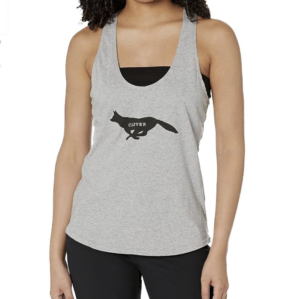 prAna Women's Journeyman Clever Fox Organic Cotton Tank Size M - NWOT‎